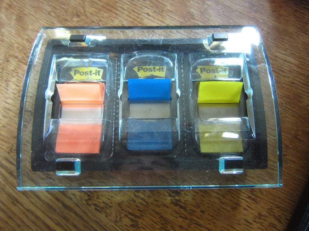 plexiglazen POST-IT houder plexiglas  zwaar staat stevig, Ophalen of Verzenden, Zo goed als nieuw