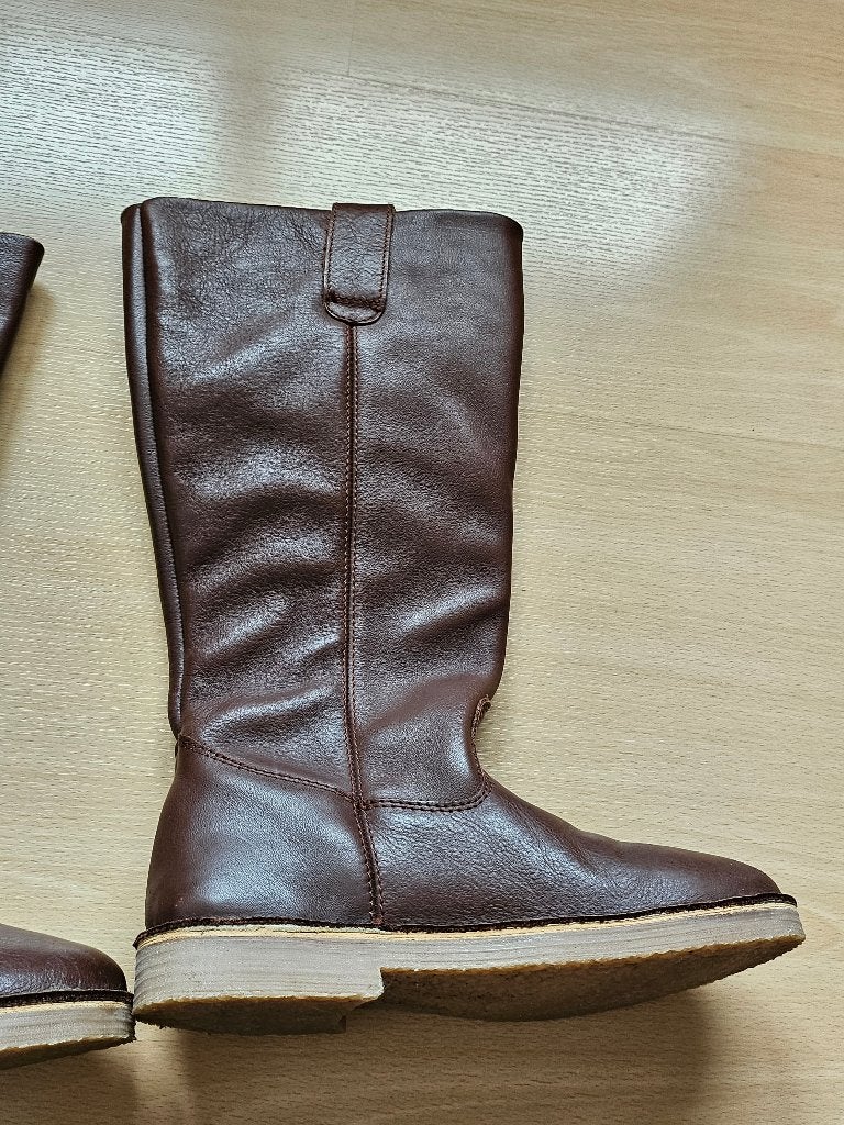 Bruine dames laarzen, maat 39, Ophalen of Verzenden, Gedragen, Bruin, Hoge laarzen