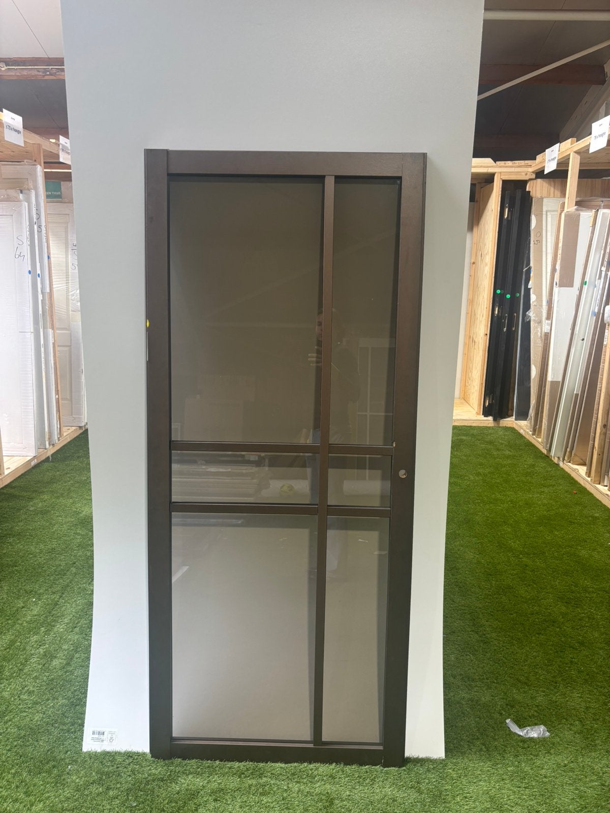 Svedex glasdeur - 83,5 x 196 - opdek rechtsdraaiend, Doe-het-zelf en Verbouw, Deuren en Horren, Ophalen, Gebruikt, 80 tot 100 cm