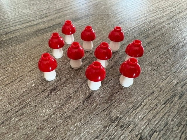 lego paddenstoeltjes (10), Ophalen of Verzenden, Nieuw, Accessoire, Lego