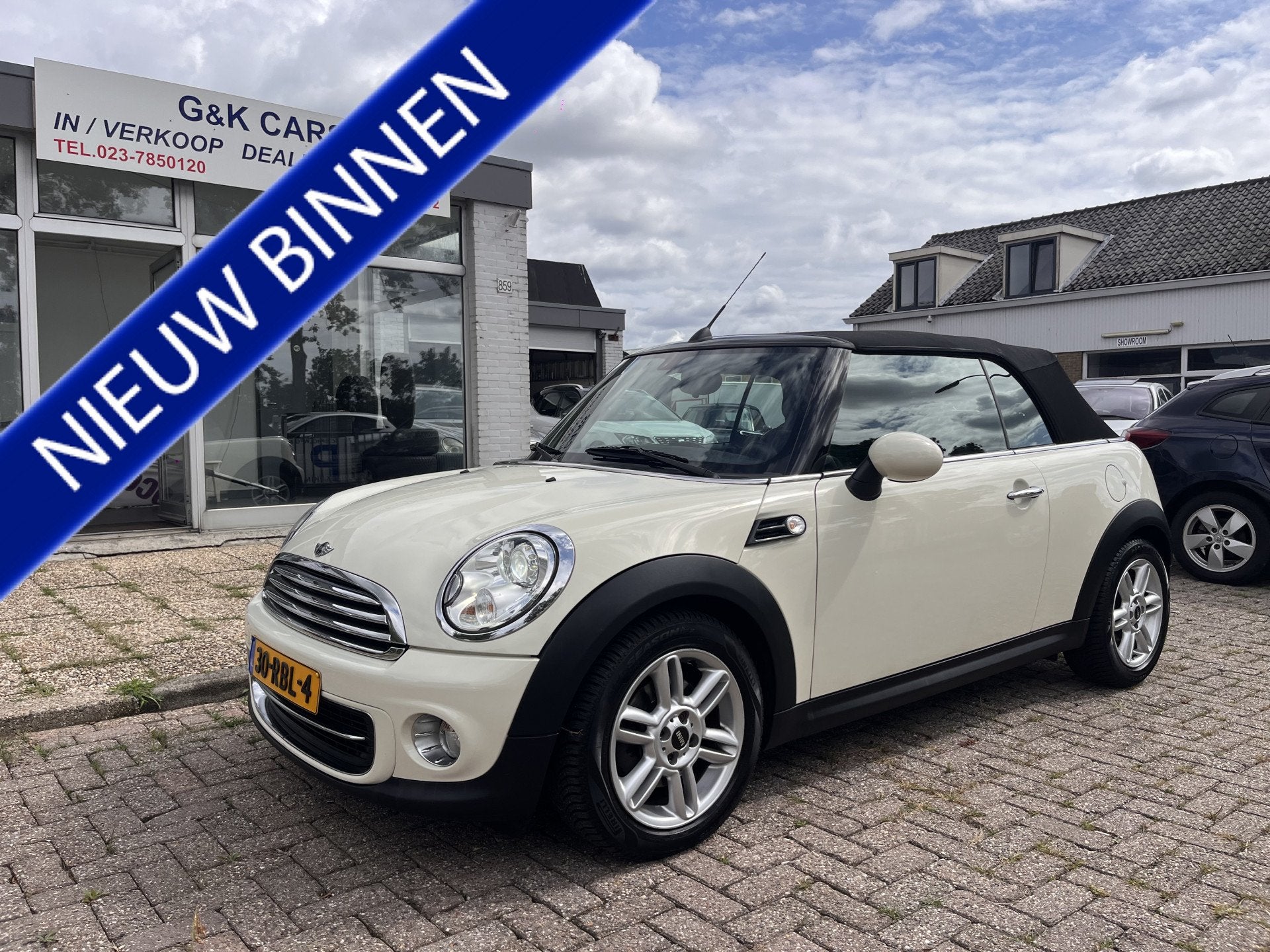 MINI Cabrio 1.6 Cooper Chili Cabrio Lmv Nap Stoelverw. 6 Ver, Auto's, Mini, Euro 5, Gebruikt, Cabriolet, 4 stoelen