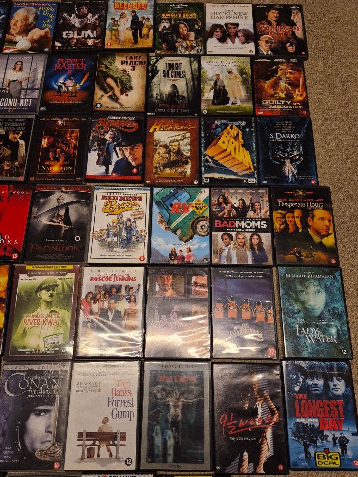 148 dvd's diverse films. alleen ophalen, Alle leeftijden, Ophalen, Zo goed als nieuw