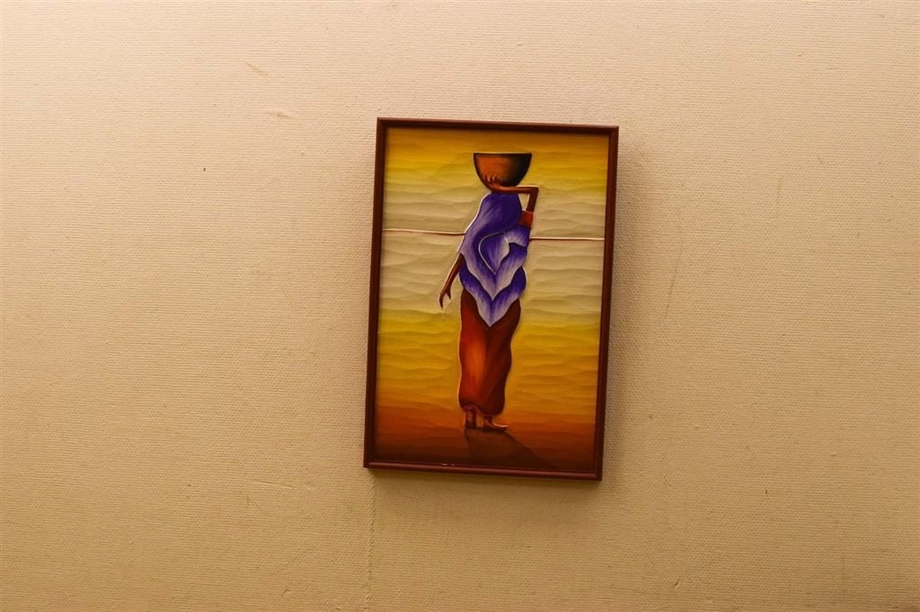 Schilderij van een vrouw 51263, Ophalen of Verzenden, Gebruikt, Schilderij