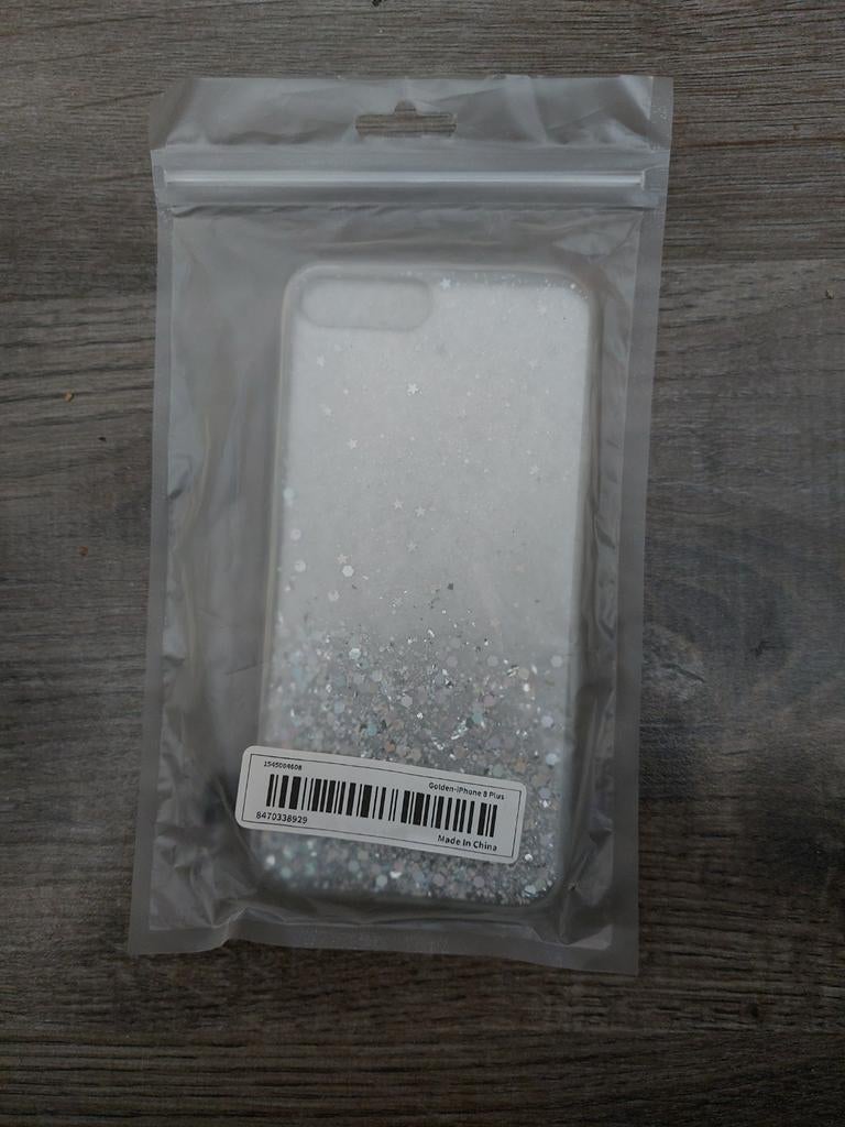 Glitter hoesje voor iPhone 8 Plus - Zilver, Telecommunicatie, Mobiele telefoons | Hoesjes en Frontjes | Apple iPhone, Kunststof