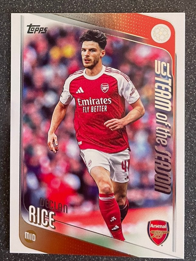 Topps UCC Flagship ‘26  UCL TEAM ot SEASON  RICE  ARSENAL FC, Verzenden, Zo goed als nieuw, Plaatje