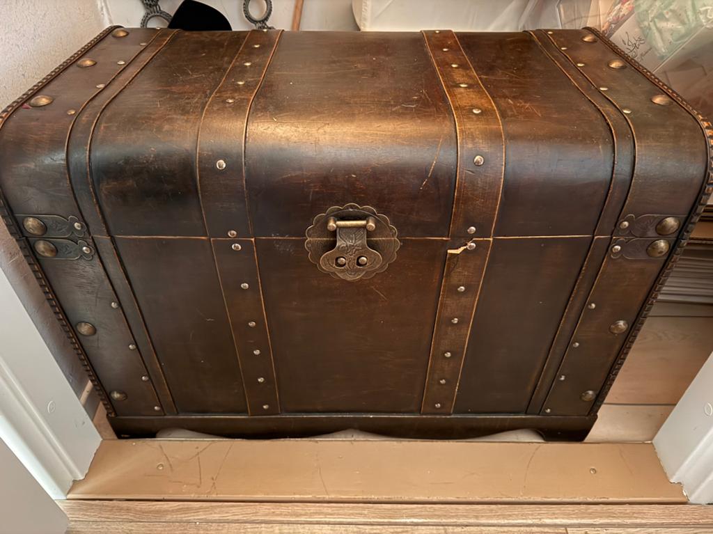 Houten kist, Huis en Inrichting, Woonaccessoires | Kisten, Ophalen, Zo goed als nieuw, 50 tot 100 cm, Minder dan 50 cm