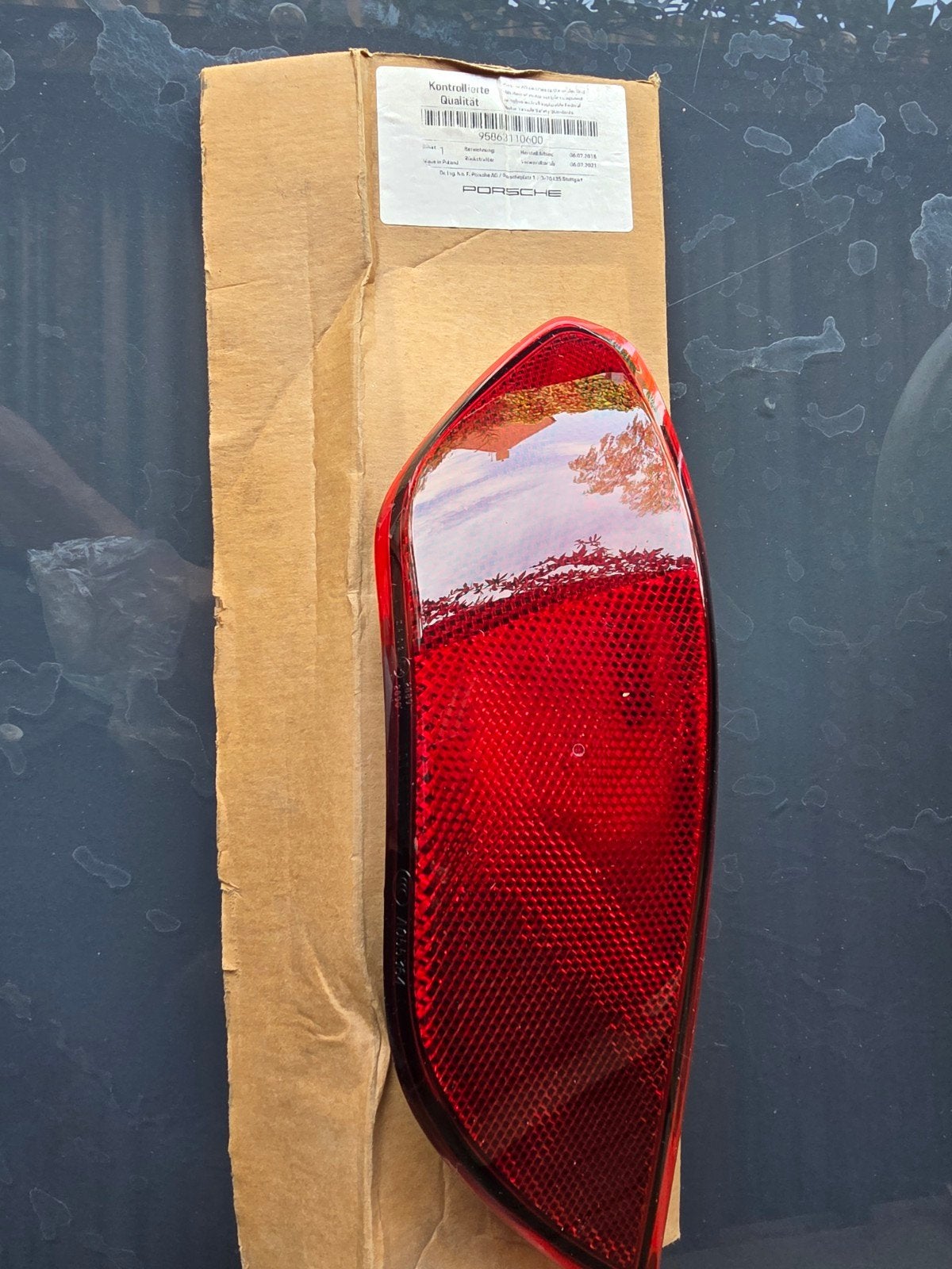 Porsche Cayenne Achterbumper Reflector Rechts 2016-2020, Ophalen of Verzenden, Nieuw