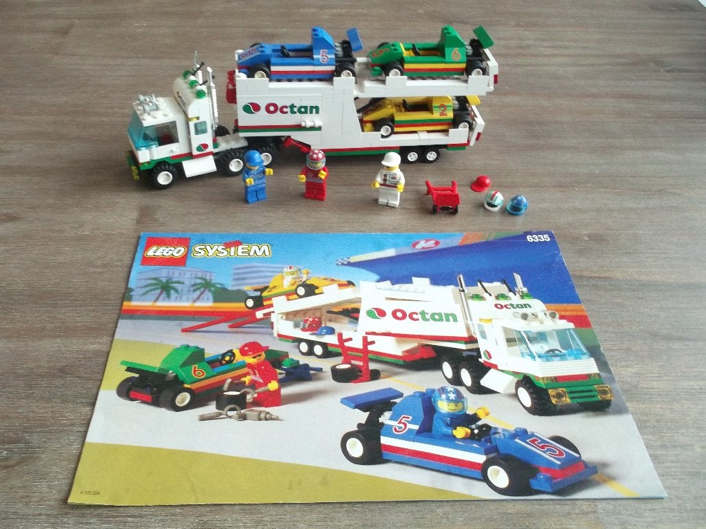 lego 6335 indy transport (1996), Ophalen of Verzenden, Gebruikt, Complete set, Lego