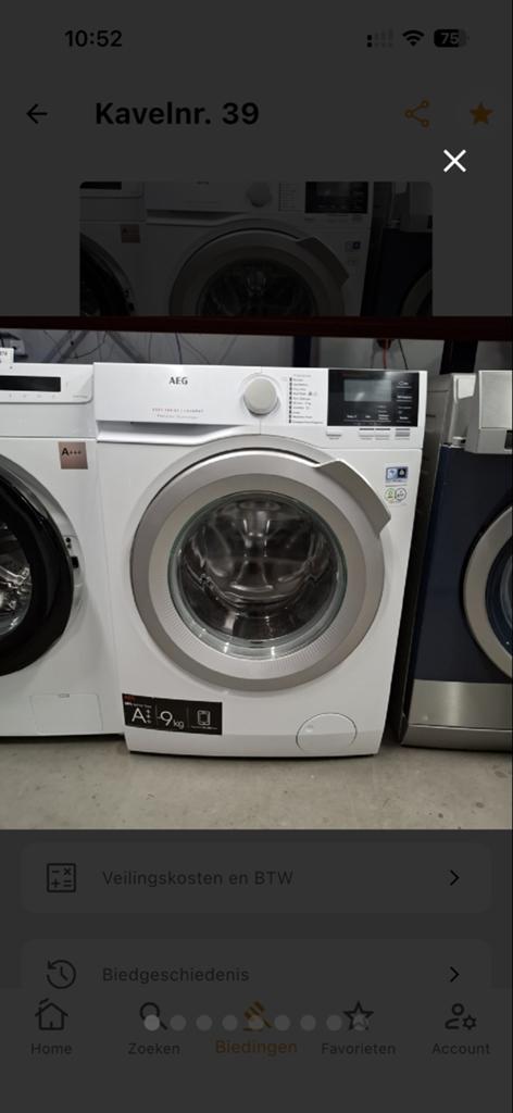 Gereviseerde AEG wasmachine 9 kg, Witgoed en Apparatuur, 1200 tot 1600 toeren, 8 tot 10 kg, Refurbished, Ophalen of Verzenden