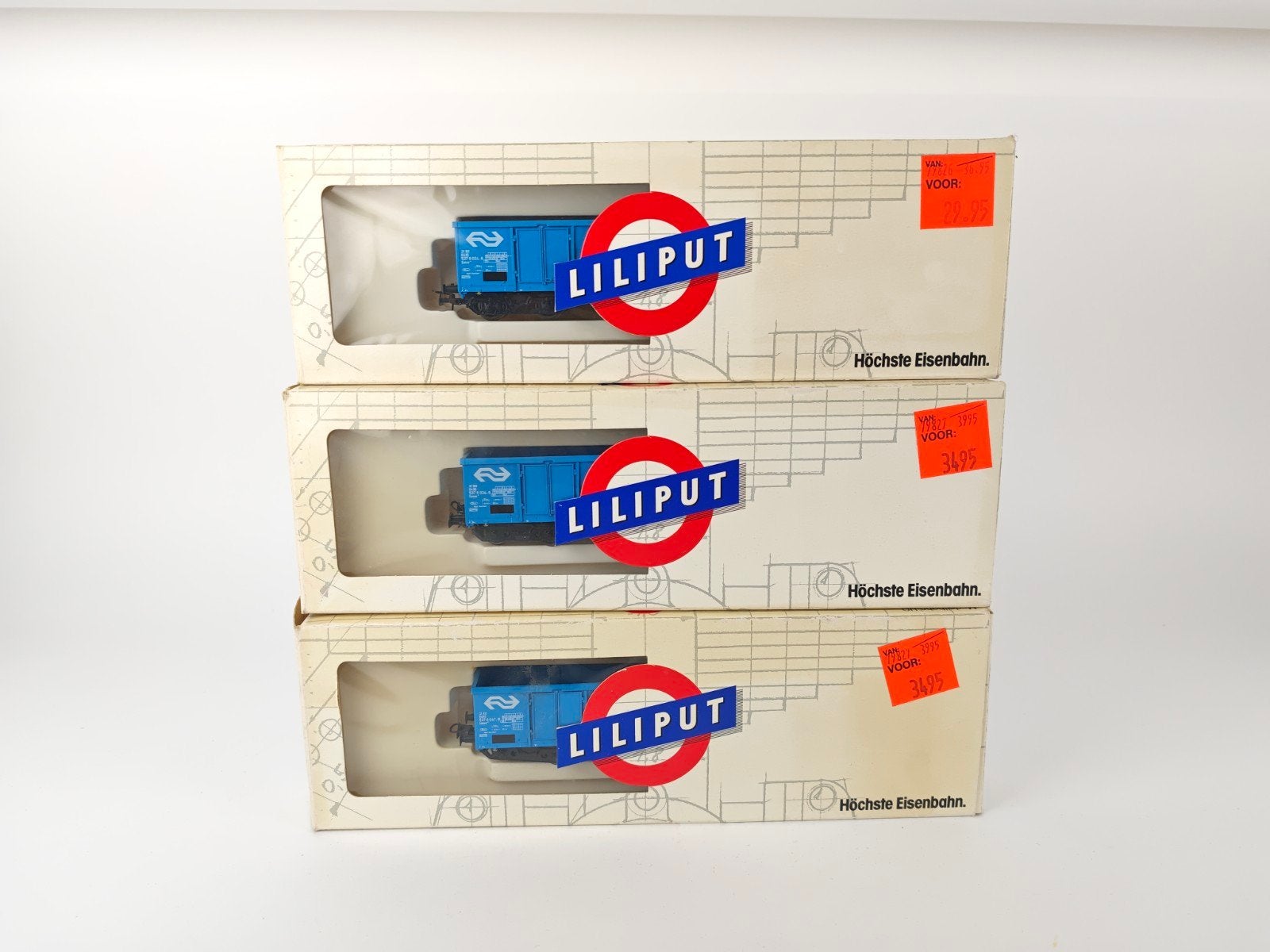 Lilliput NS eanos (3 stuks), Gelijkstroom, Wagon, Ophalen of Verzenden, Liliput