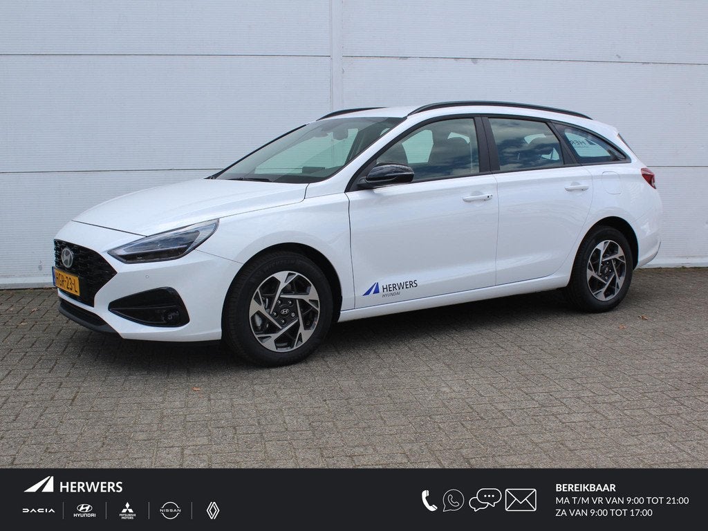 Hyundai i30 Wagon 1.0 T-GDi MHEV Comfort / Navigatie + Andro, Voorwielaandrijving, 1246 kg, Wit, Origineel Nederlands