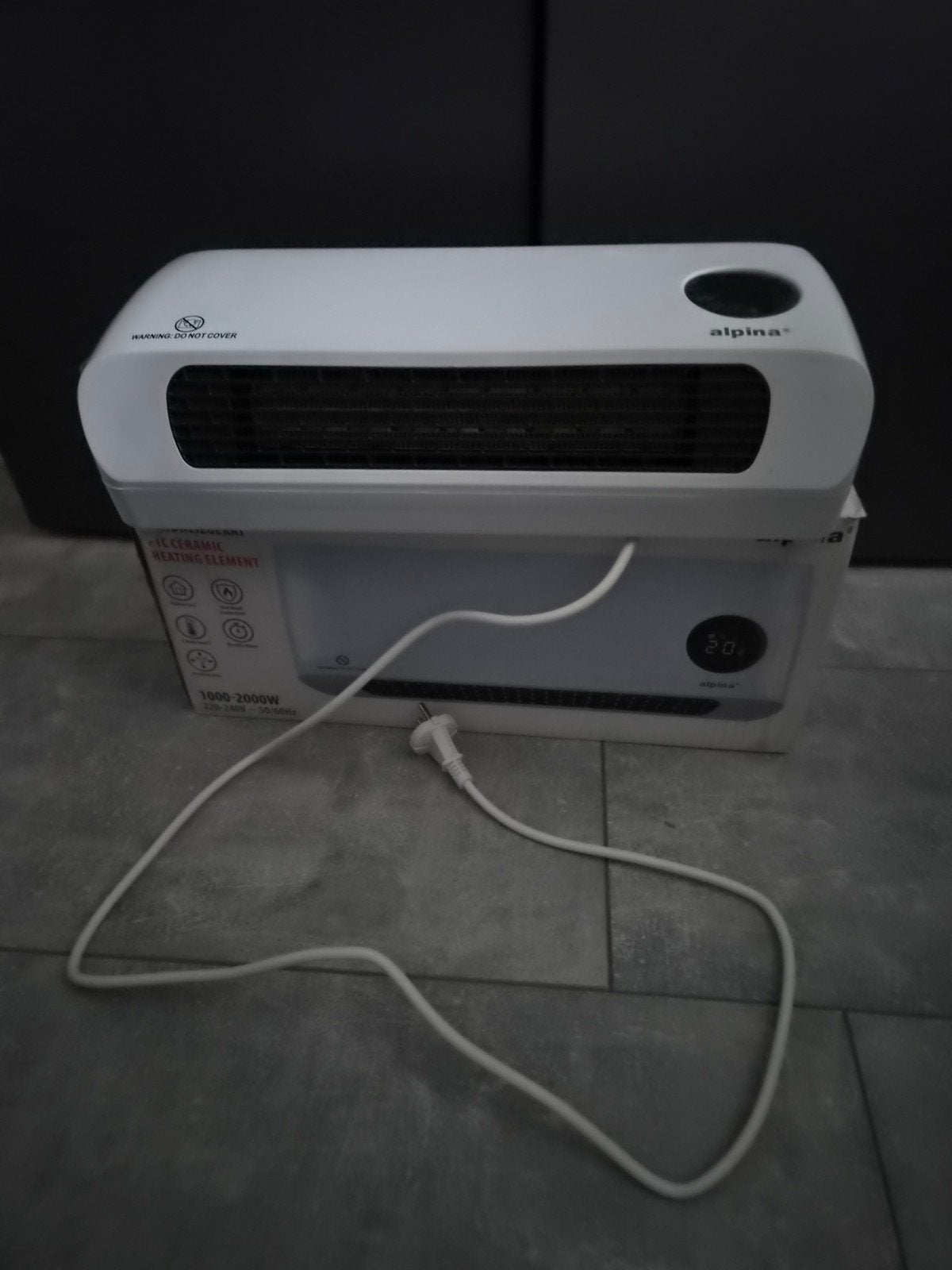 Alpina keramische kachel en airco, Witgoed en Apparatuur, Verwarmen, Minder dan 60 m³, Nieuw, 3 snelheden of meer