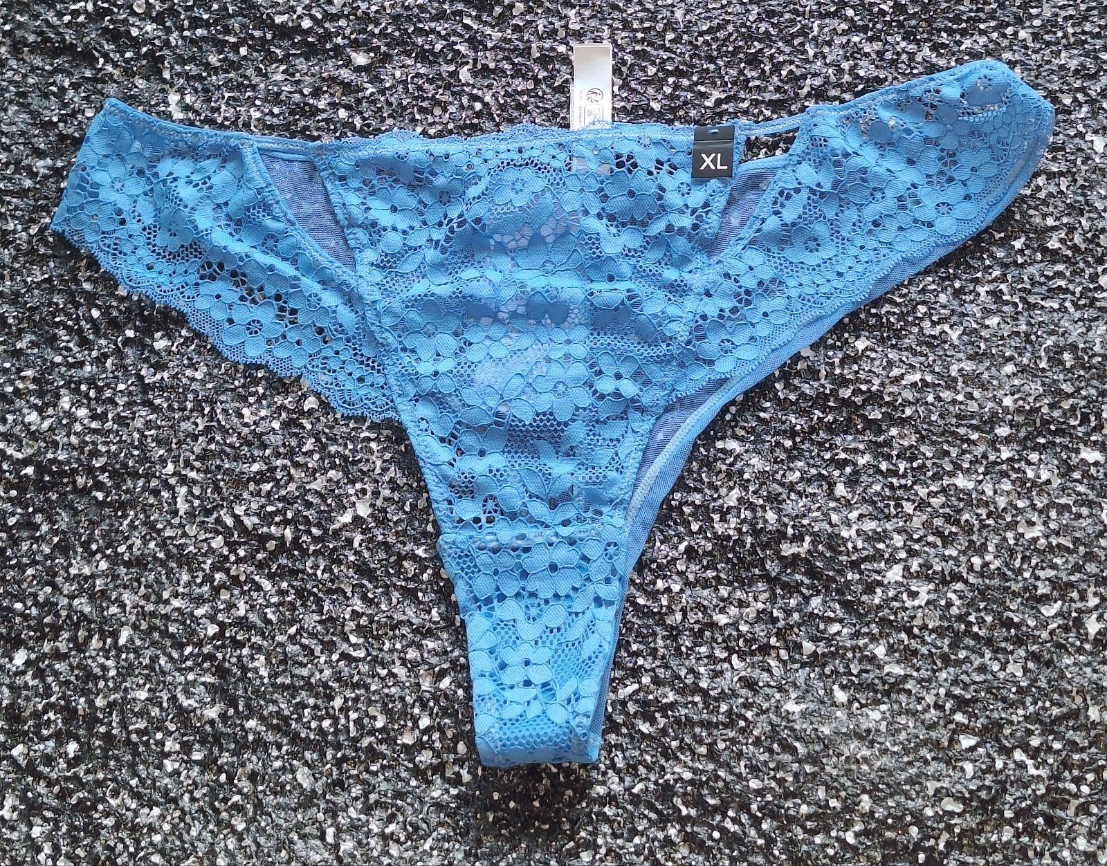Sexy blauwe tanga-slip van Etam maat XL, Verzenden, Blauw, Slip