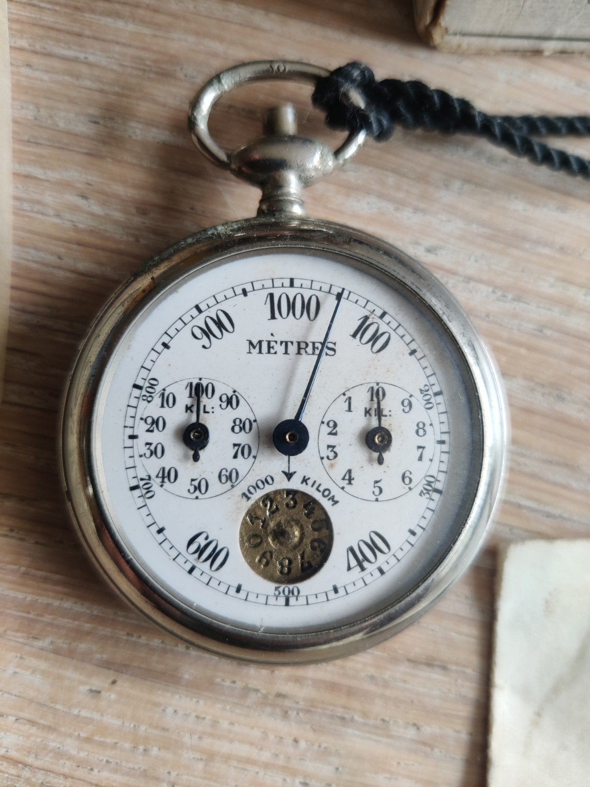Gave podo meter rond 1900 met originele handleiding en doos, Ophalen of Verzenden, Staal, Overige merken, 1960 of later