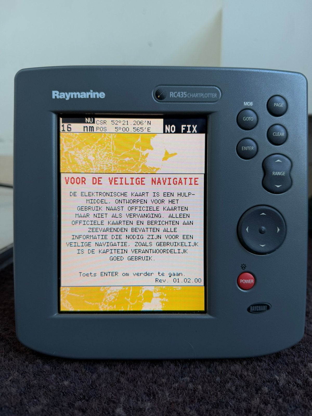 Raymarine RC435 plotter met Navionics kaarten NL UK Baltics, Ophalen of Verzenden, Zo goed als nieuw, Kaartplotter of Fish Finder