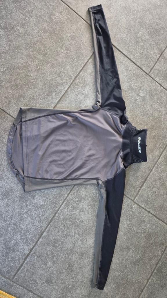 Bauer Integrated Neckprotect Longsleeve Shirt Youth Zwart, Sport en Fitness, Ophalen, Nieuw, Overige typen