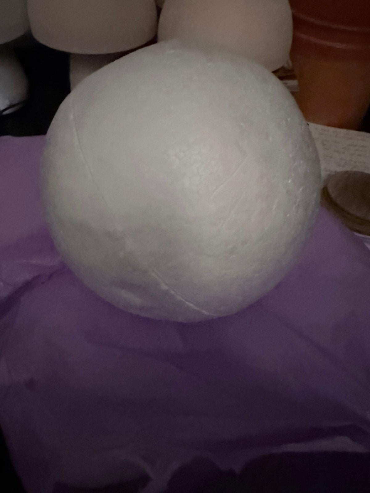 5 piepschuimen ballen, Ophalen of Verzenden, Zo goed als nieuw
