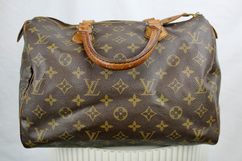 Louis Vuitton Speedy 30 - 1009, Sieraden, Tassen en Uiterlijk, Tassen | Damestassen, Gebruikt, Bruin, Ophalen of Verzenden, LV
