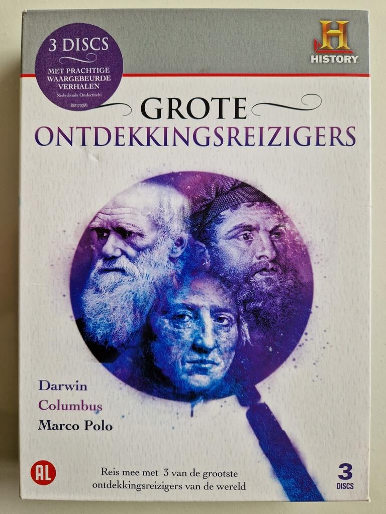 GROTE ONTDEKKINGSREIZIGERS [3-DVD-SET] HISTORY Channel, Verzenden, Alle leeftijden, Boxset, Zo goed als nieuw