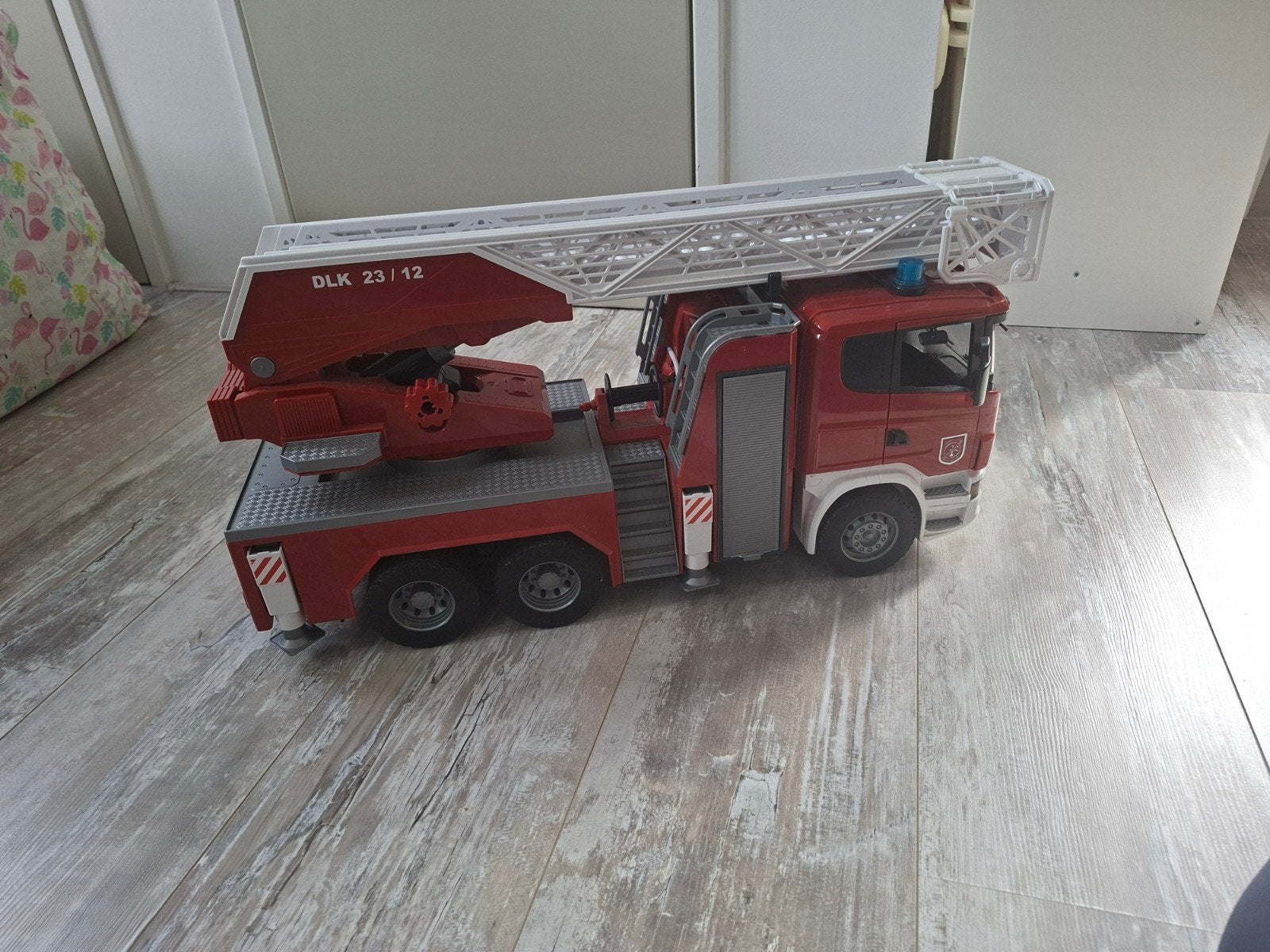 Bruder Scania Brandweerwagen met Ladder, Ophalen, Gebruikt
