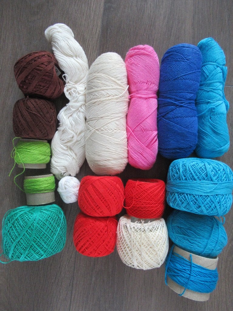 Garen pakket ( diverse kleuren), Hobby en Vrije tijd, Breien en Haken, Ophalen of Verzenden, Gebruikt, Breien of Haken, Wol of Garen