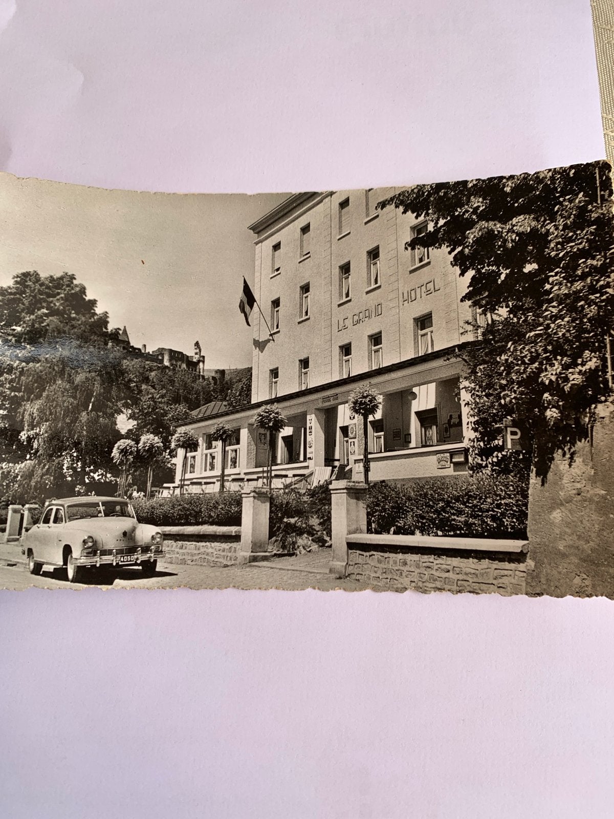 Oude ansichtkaart Le Grand Hôtel Vianden Luxemburg, Ophalen of Verzenden, 1940 tot 1960, Ongelopen, België en Luxemburg