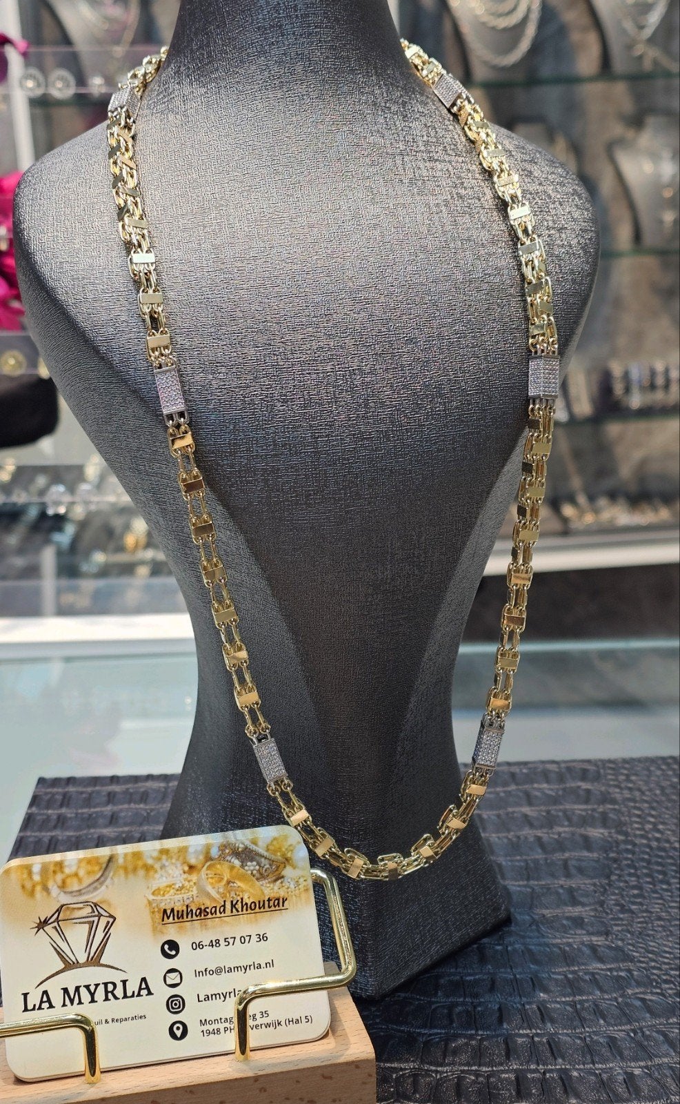 Prachtige Magnum 14k gouden ketting Italiaans