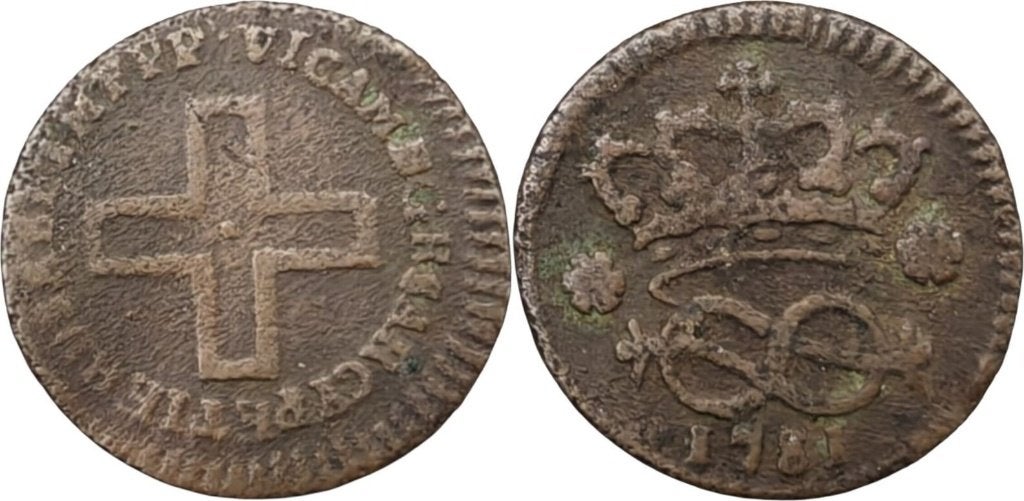 2 Denari 1781, Sardinie, Victor Amadeus III, Ophalen of Verzenden, Italië, Losse munt