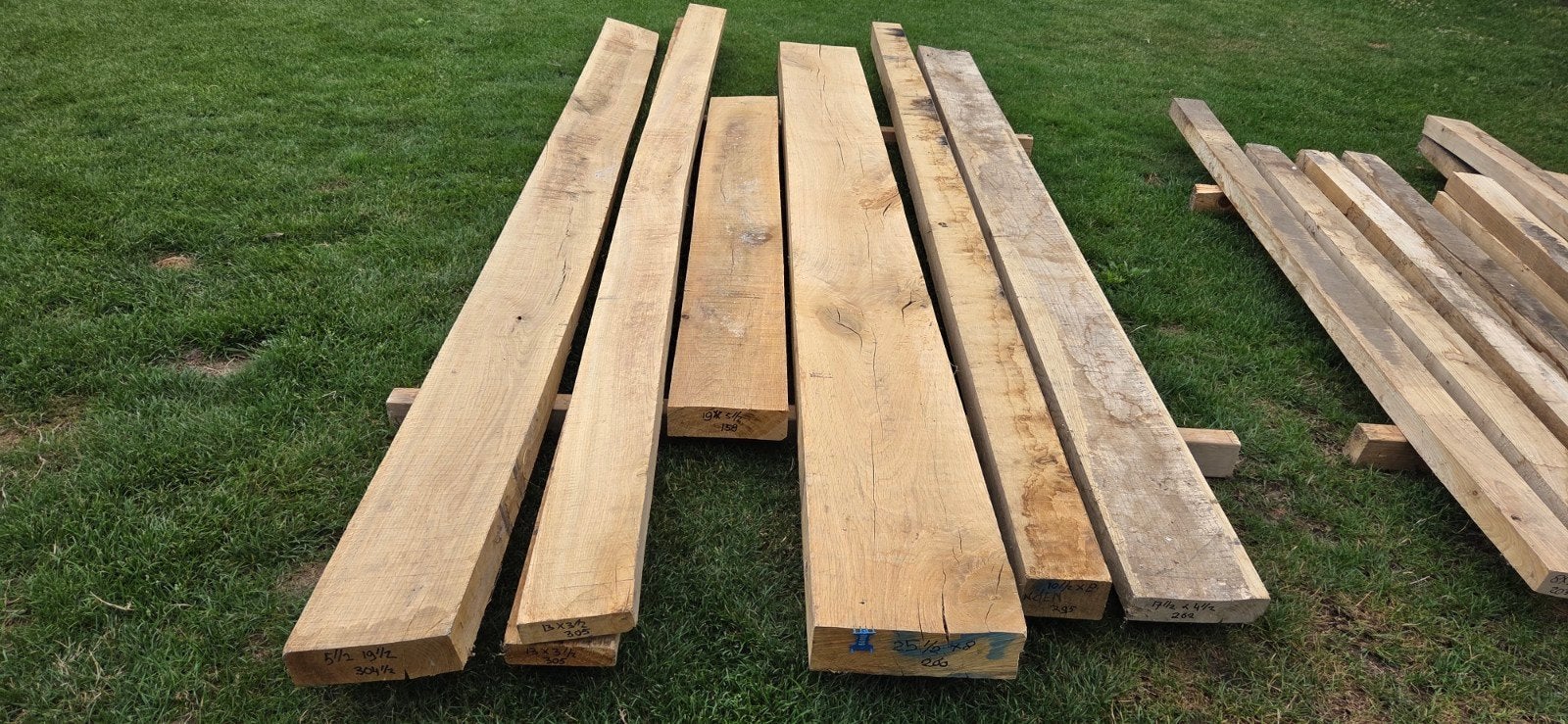 Eikenhouten balken, Doe-het-zelf en Verbouw, Hout en Planken, Ophalen, Eiken, Nieuw, Balk