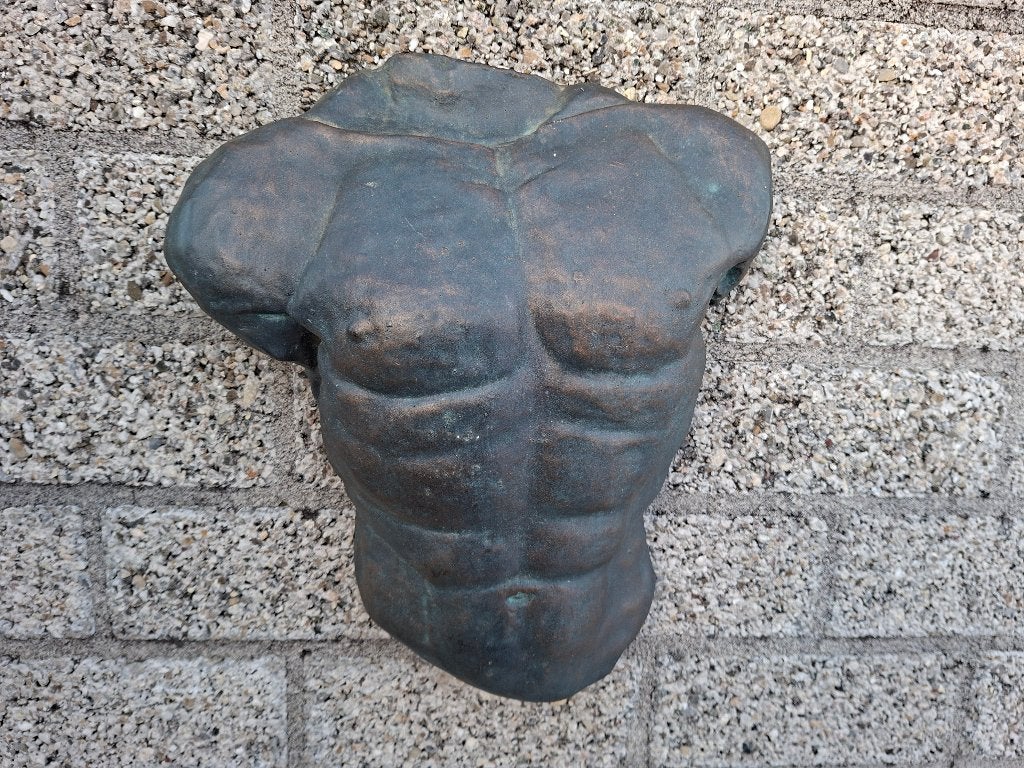 schitterende zware grote hangende man lijf torso beeld, Ophalen of Verzenden, Zo goed als nieuw, Mens