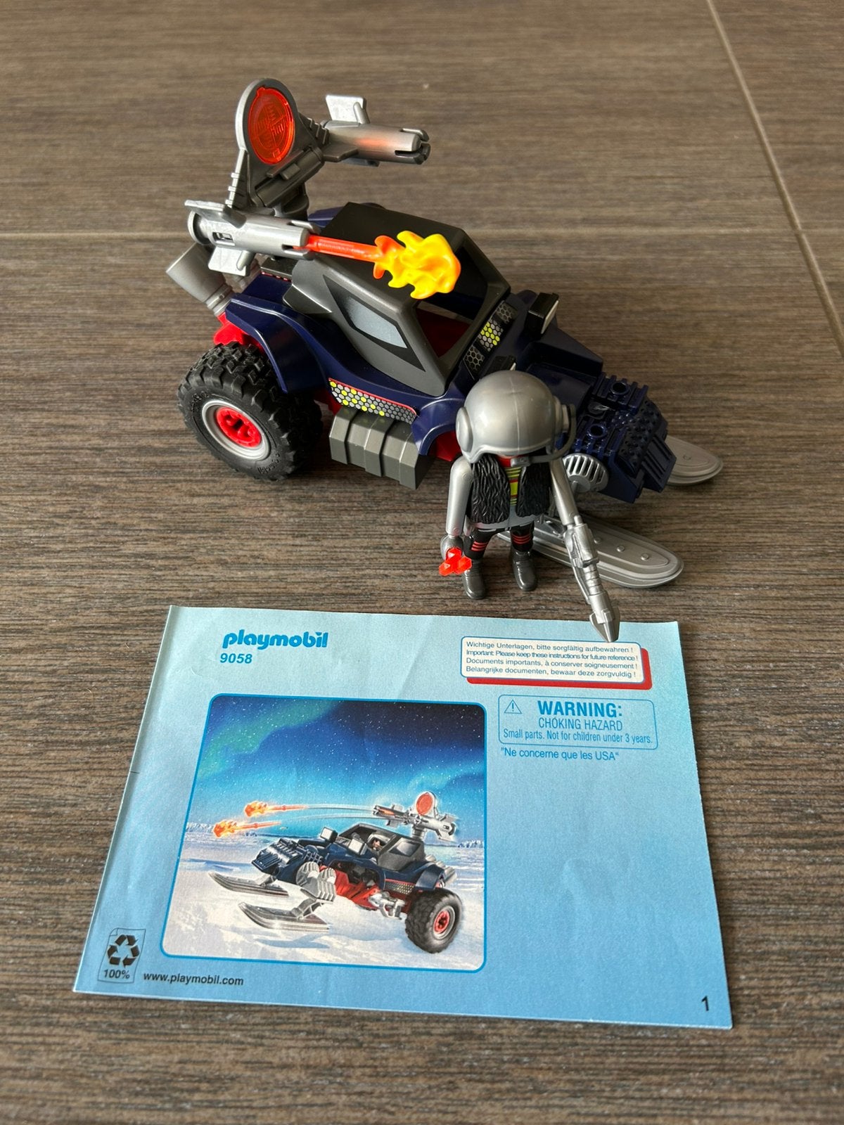 Playmobil 9058 Sneeuwscooter met ijspiraat, Ophalen of Verzenden, Zo goed als nieuw