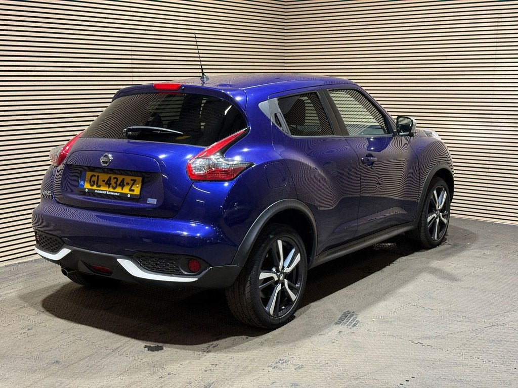 Nissan Juke 1.2 DIG-T S/S | 360 Camera | Airco | Cruise | Na, Auto's, Nissan, Voorwielaandrijving, Zwart, Met garantie (alle)