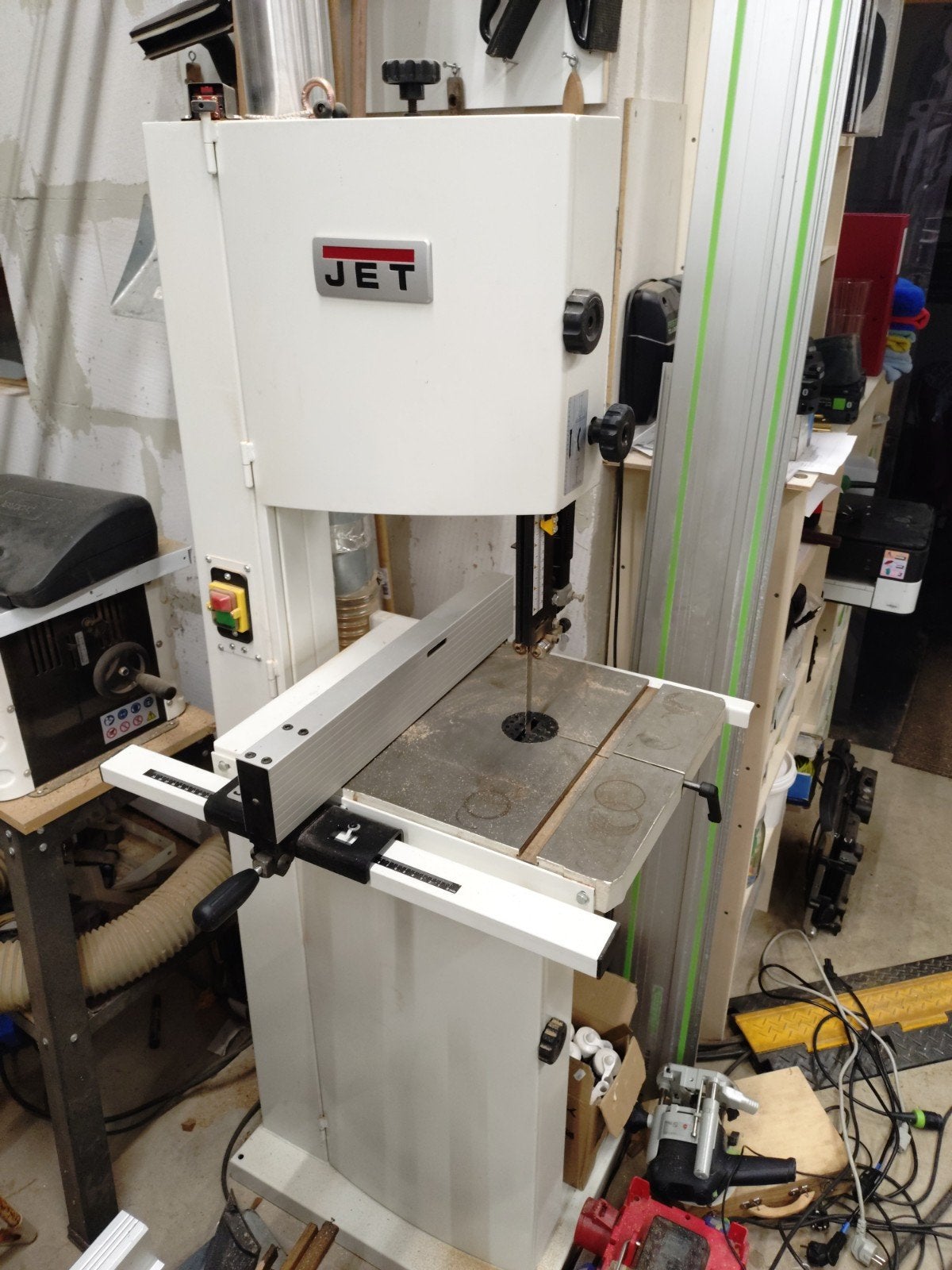 jet lintzaag machine., Ophalen, 70 mm of meer, Zo goed als nieuw, JET
