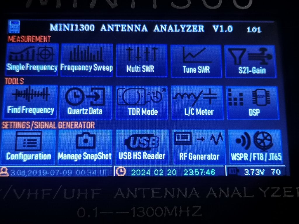 Antenne Analyzer MINI 1300 - 100KHz - 1300 MHz, Ophalen of Verzenden, Nieuw, Ontvanger