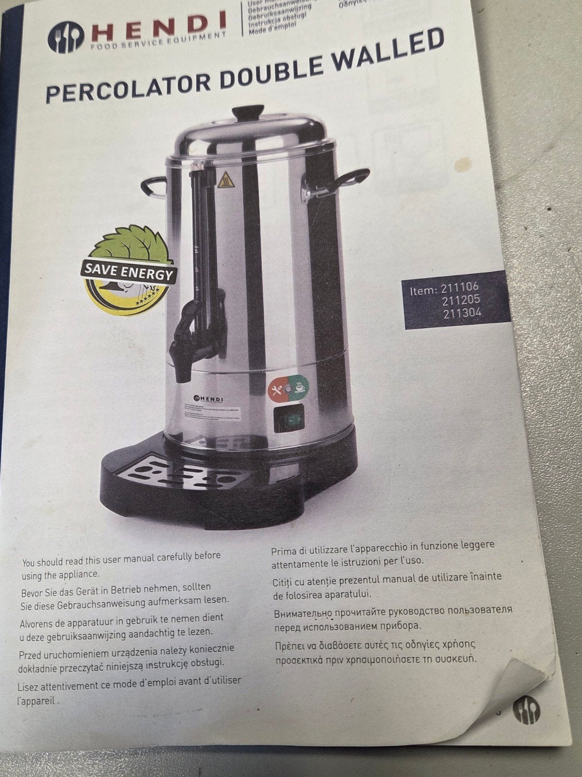 Hendi Percolator 6L en 12L - Goede Staat, Los Verkoopbaar, Ophalen of Verzenden