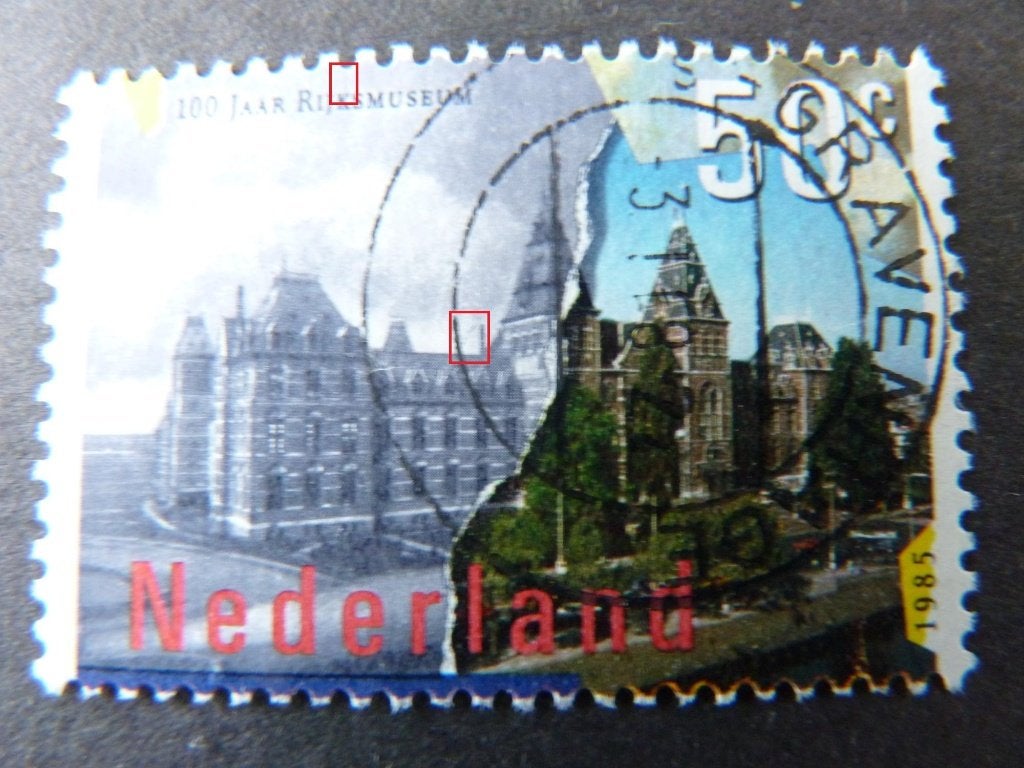 plaatfout 1335 , gestempeld., Verzenden, Na 1940, Gestempeld