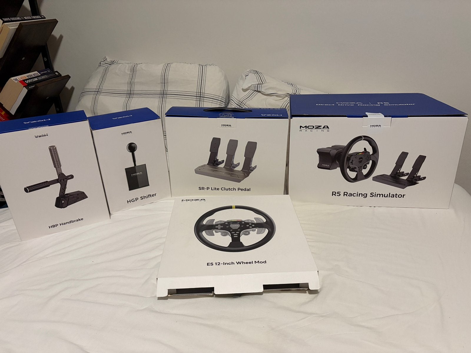Moza Racing sim racing set – R5 Direct Drive + accessoires, Ophalen, Zo goed als nieuw, Controller