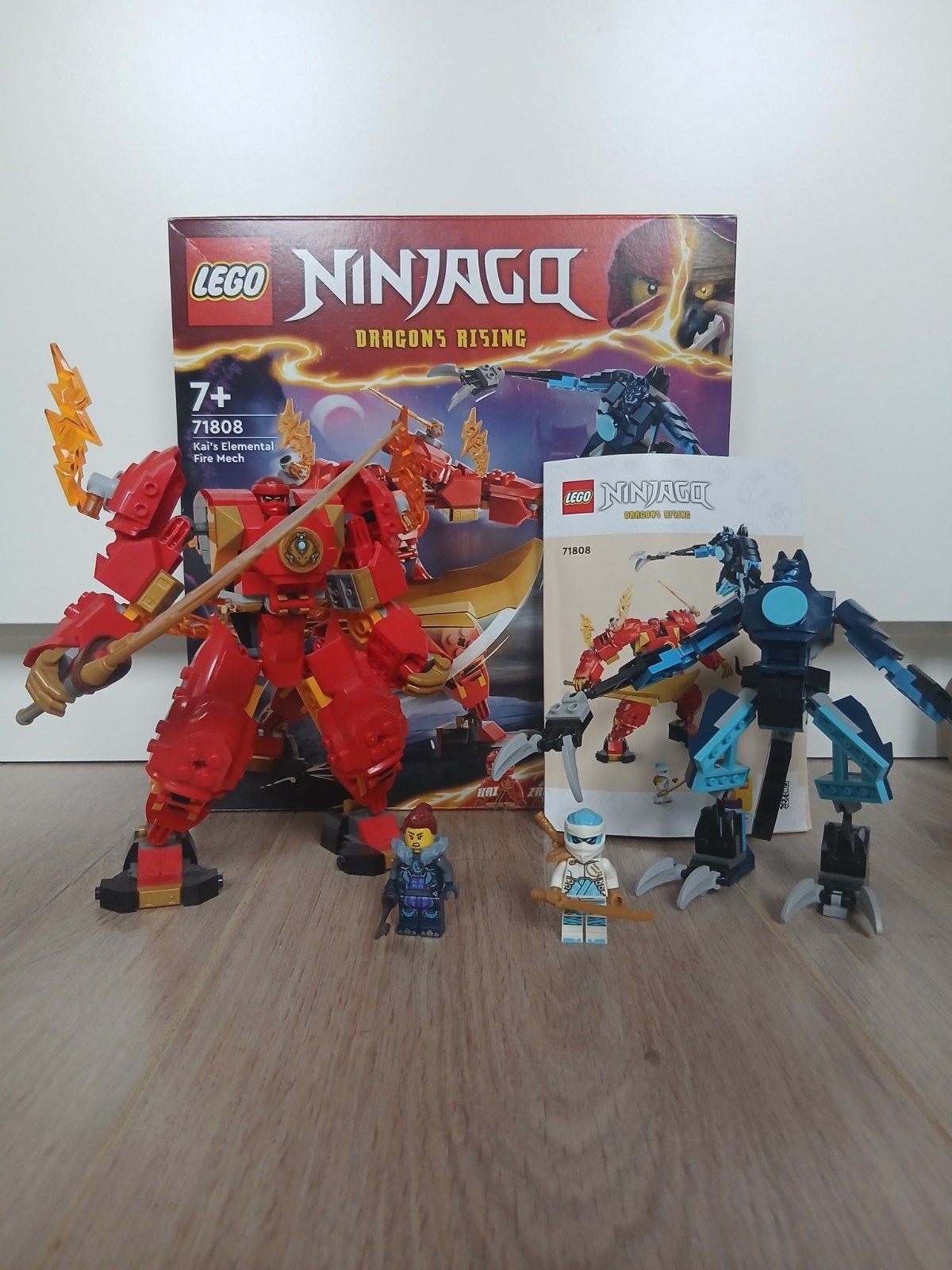 Lego Ninjago kai's Elemental Fire Mech, Lego, Ophalen of Verzenden, Zo goed als nieuw, Inclusief extra onderdelen