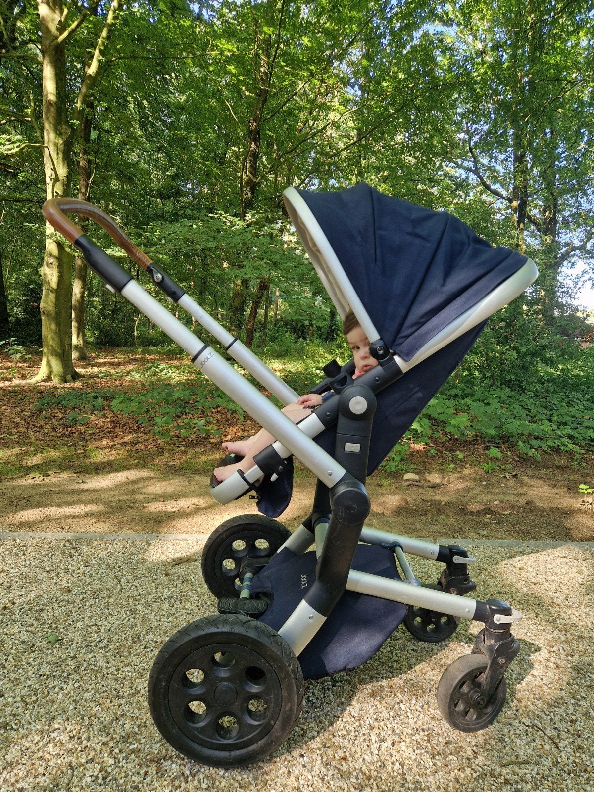 Joolz Day Kinderwagen - Donkerblauw met Luchtbanden, Ophalen, Gebruikt, Overige merken, Luchtbanden