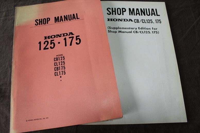 HONDA CB CL 250 350 1971 shop manual werkplaatsboek CB350, Motoren, Ophalen of Verzenden, Honda