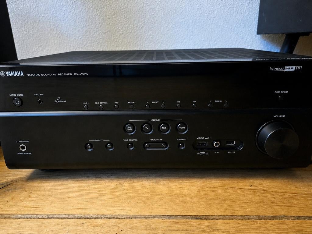 Yamaha RX-V675 Receiver - 7.2-kanaals Netwerk Receiver, Audio, Tv en Foto, Versterkers en Receivers, Ophalen, Gebruikt, Yamaha