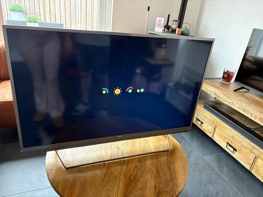 Philips 49 inch 4K Smart TV met Ambilight, Audio, Tv en Foto, Televisies, Ophalen, Philips, 50 Hz, 100 cm of meer
