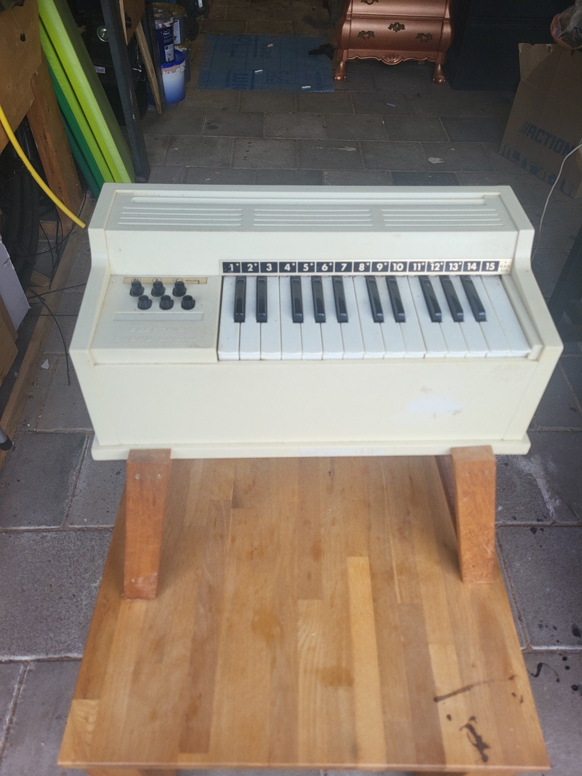 Vintage Elektronisch Orgel/Keyboard - Wit, Ophalen