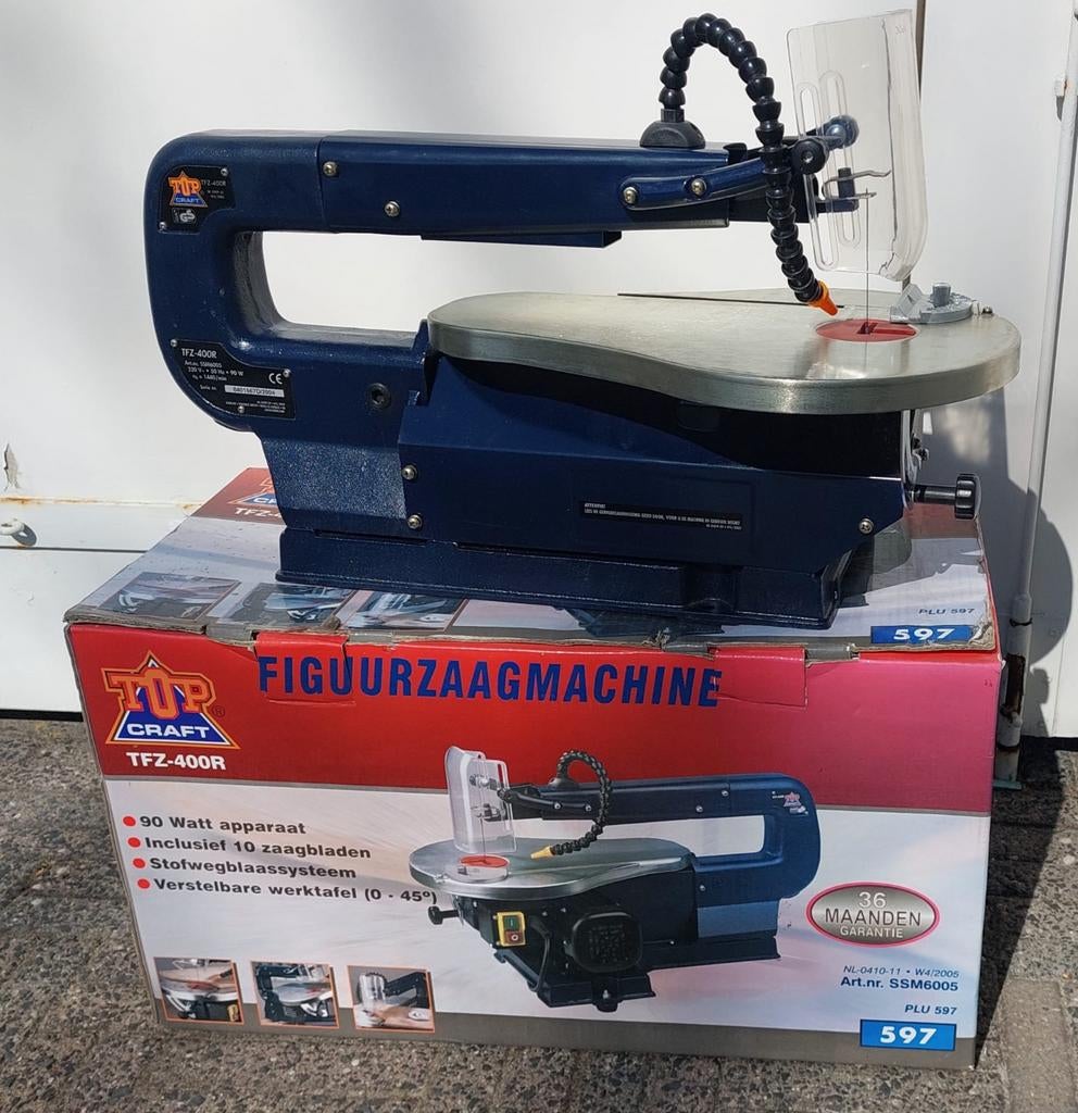 Top Craft Figuurzaagmachine TFZ-400R - Zo goed als nieuw, Ophalen, Minder dan 30 mm, Zo goed als nieuw, Top Craft