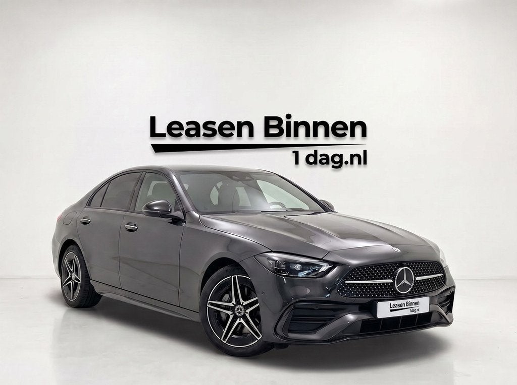 Mercedes-Benz C-klasse 300 e AMG MEMORY/PANO/360/HuD/SFEER, Auto's, Achterwielaandrijving, Gebruikt, 4 cilinders, 167 km/l