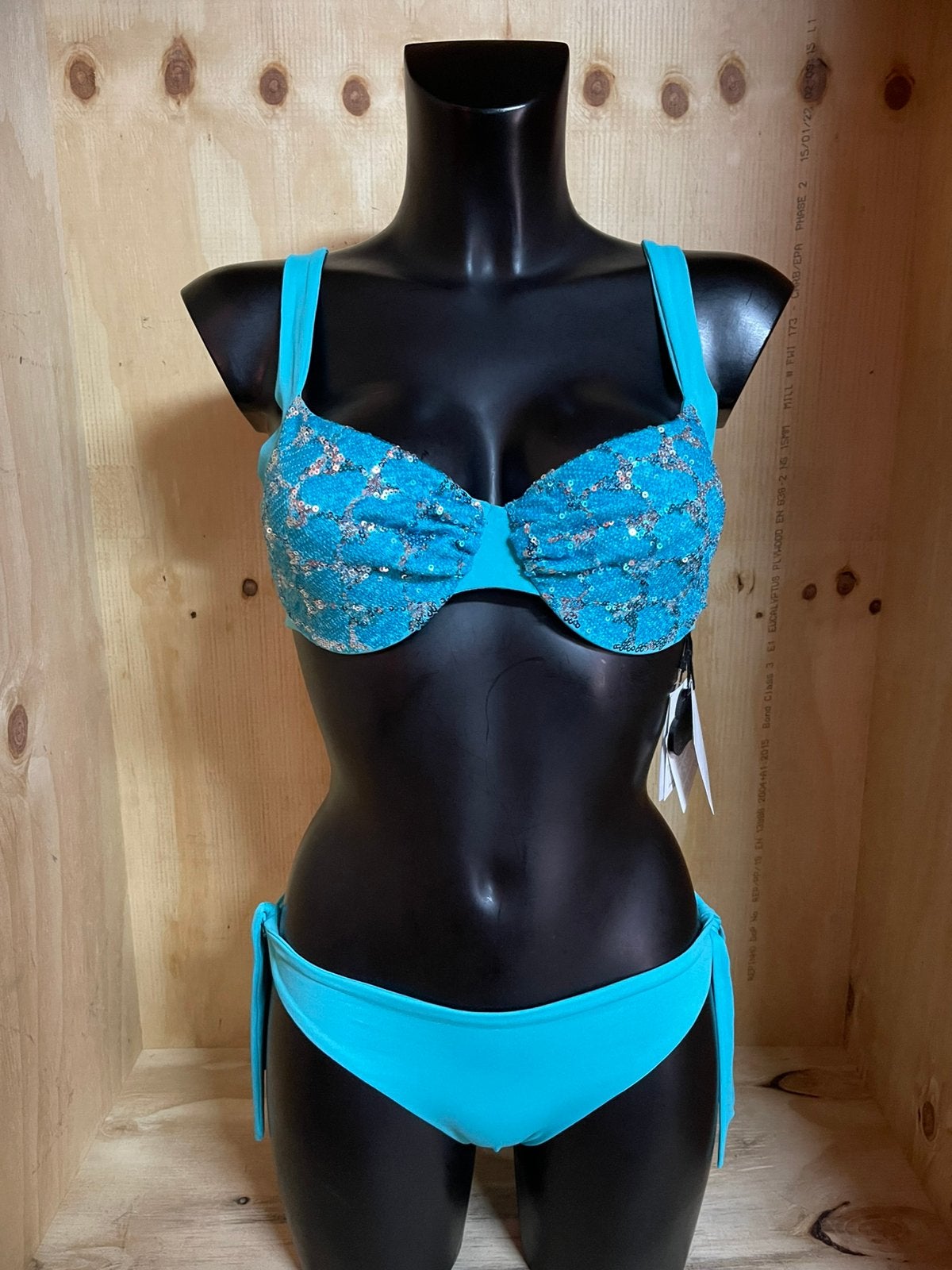 Twinset bikini 90b/44 - 90c /42 - 85c /44 - 80d /40, Kleding | Dames, Verzenden, Nieuw, Blauw, Bikini