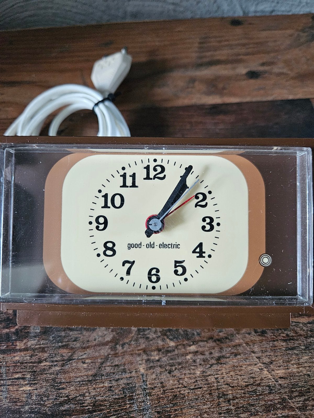 Vintage Good-Old-Electric Wekker - Bruin, Antiek en Kunst, Antiek | Klokken, Ophalen of Verzenden