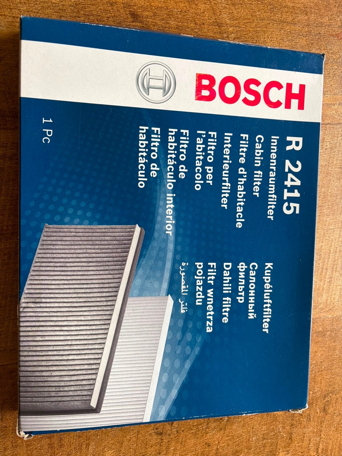 Bosch R 2415 Interieurfilter Cabin Filter Nieuw FORD FIESTA, Auto-onderdelen, Filters, Ophalen, Nieuw, Overige automerken