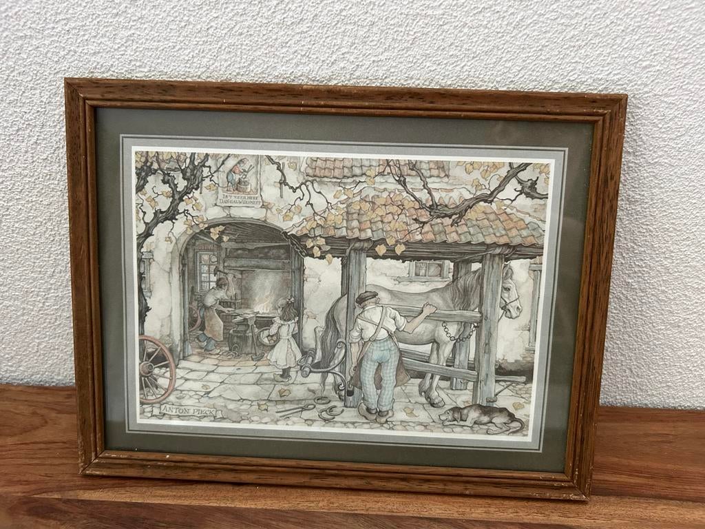 Anton Pieck Prent: De Smidse, Ophalen of Verzenden