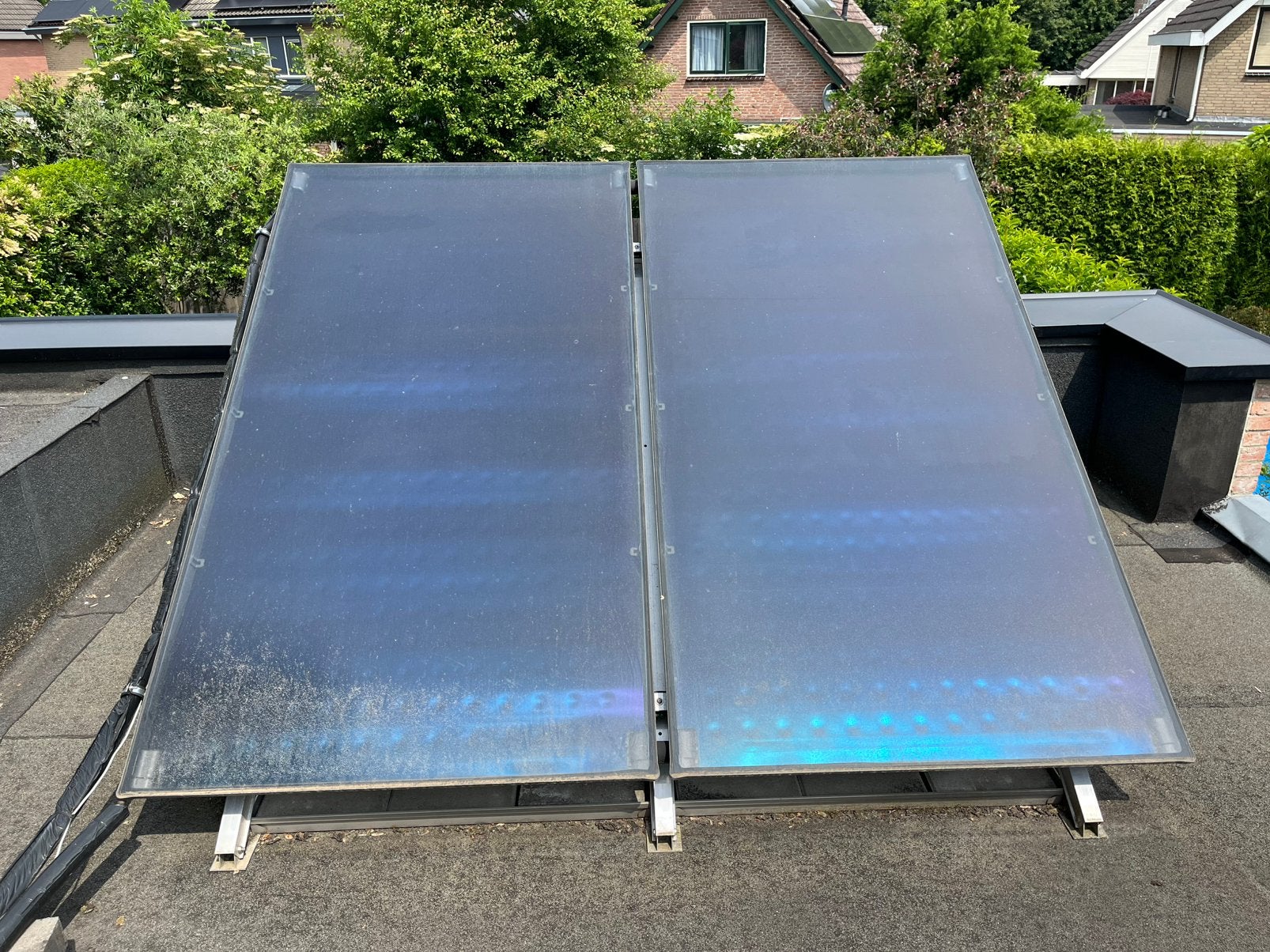 Nefit SolarLine 2 zonneboiler systeem met 120L boiler, Doe-het-zelf en Verbouw, Ophalen, Zo goed als nieuw
